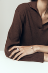 9CT ROSE GOLD TRIPLE PINK PEARL RING