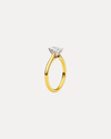 18CT YELLOW GOLD DIAMOND CAMDEN RING