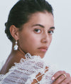 9CT BAROQUE & ROUND PEARL ANISTON EARRINGS