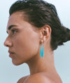 9CT BLUE CHALCEDONY BARRYMORE DROP EARRINGS