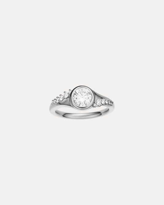 18CT WHITE GOLD DIAMOND BRIXTON RING