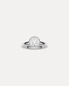 18CT WHITE GOLD DIAMOND OXFORD RING