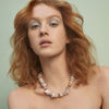 KESHI PEARL CITRINE & CORNELIAN TOMACELLI NECKLACE