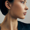 18CT YELLOW GOLD BLACK DIAMOND HUDSON EARRINGS