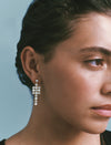 18CT DIAMOND & PEARL UMA DROP EARRINGS