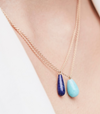 9CT LAPIS AURORA PENDANT