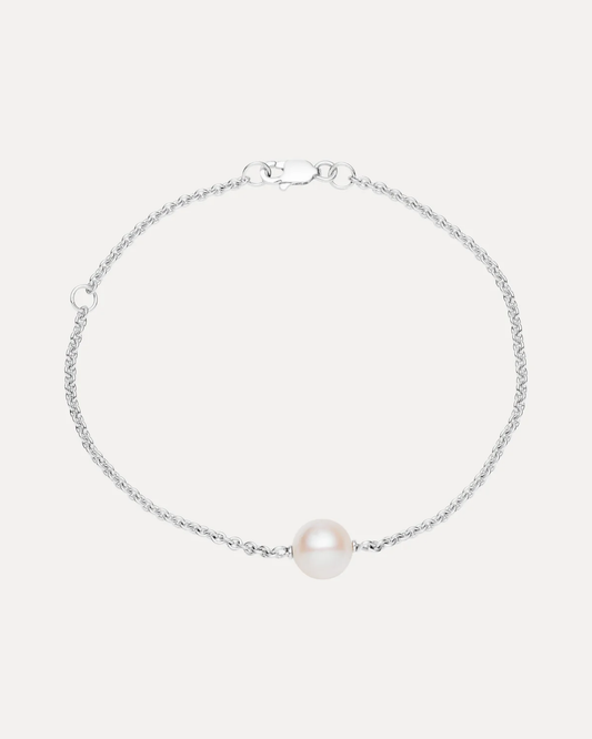 STERLING SILVER PEARL BRACELET