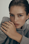 18CT DIAMOND & PEARL UMA LONG DROP EARRINGS