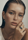 18CT YELLOW GOLD DIAMOND MARLEY RING
