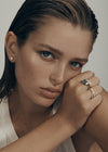 18CT YELLOW GOLD DIAMOND FREYA RING