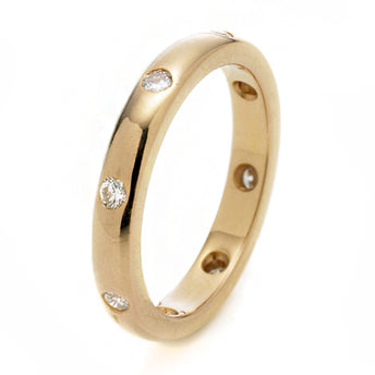 18CT ROSE GOLD DIAMOND ETERNITY RING