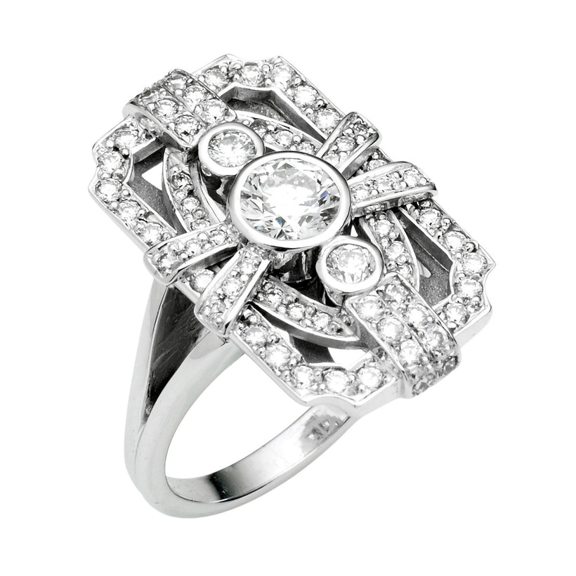 18CT DIAMOND PALMER RING