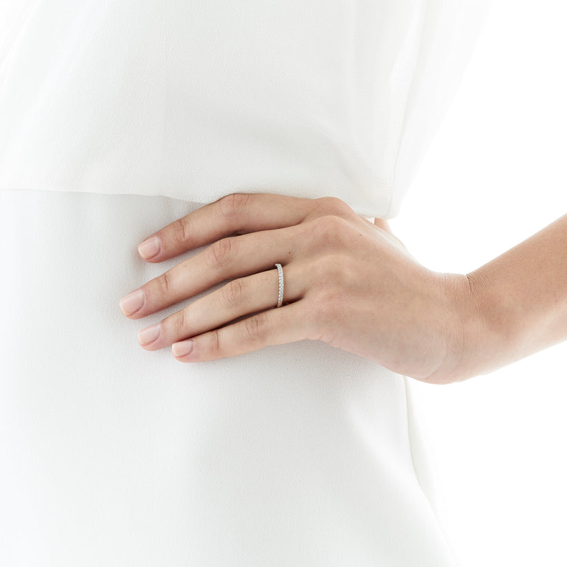18CT ROSE GOLD DIAMOND PICCADILLY BAND
