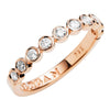 18CT ROSE GOLD DIAMOND CHENIR BAND