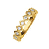 18CT GOLD DIAMOND TRULLI BAND
