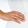 18CT ROSE GOLD DIAMOND TRULLI BAND