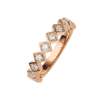 18CT ROSE GOLD DIAMOND TRULLI BAND