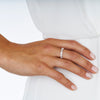 18CT WHITE GOLD DIAMOND TRULLI BAND