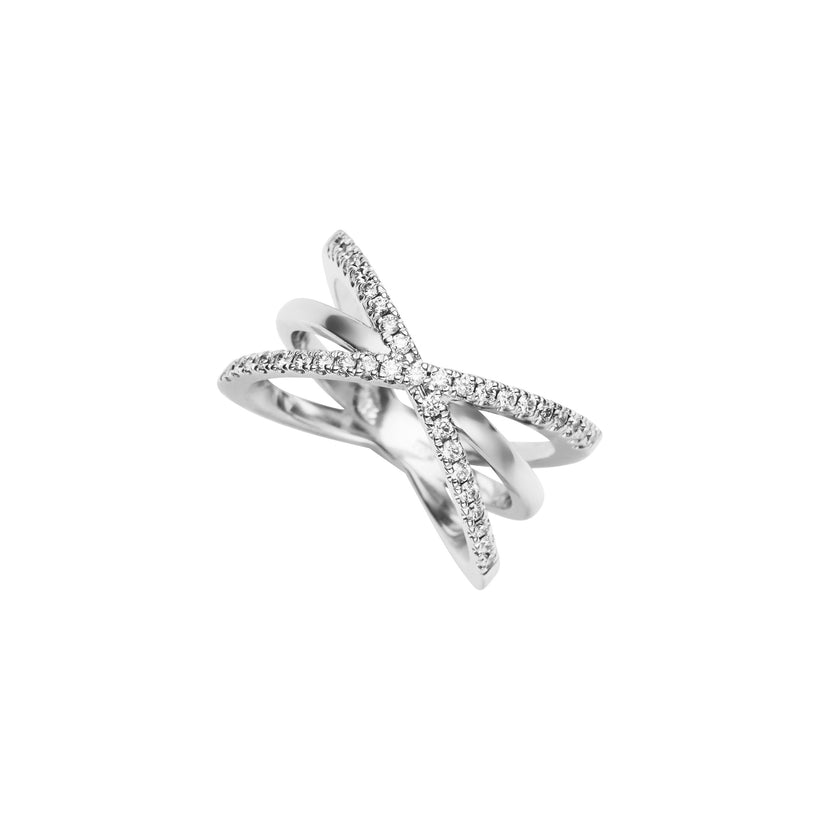 18CT DIAMOND ZIGGY RING