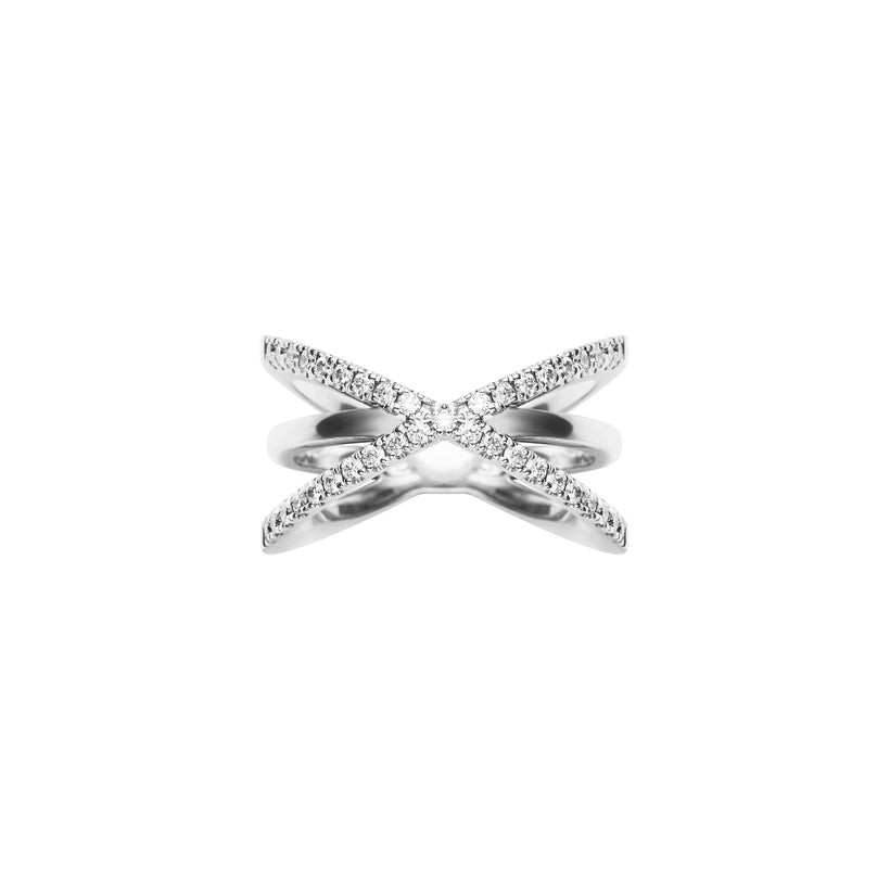 18CT DIAMOND ZIGGY RING