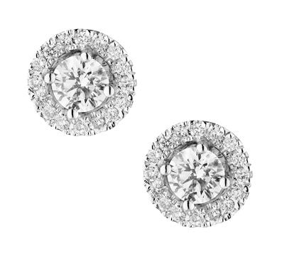 18CT DIAMOND ORBIT EARRINGS