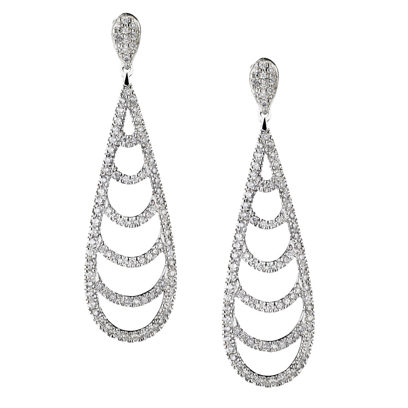 18CT DIAMOND MONACO EARRINGS |Jan Logan Fine Jewellery
