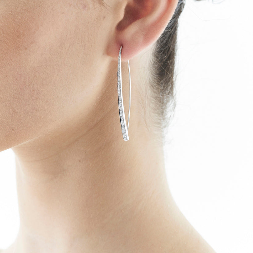 18CT DIAMOND ROCKEFELLER EARRINGS