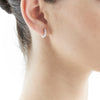 18CT WHITE GOLD 0.32CT DIAMOND  CUFF EARRINGS