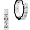 18CT WHITE GOLD DIAMOND 8 CUFF EARRINGS