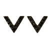 18CT VIVECKE BLACK DIAMOND STUD EARRINGS
