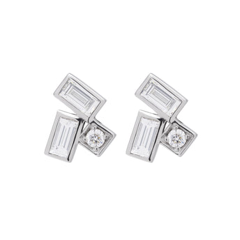18CT DIAMOND GRETA STUD EARRINGS