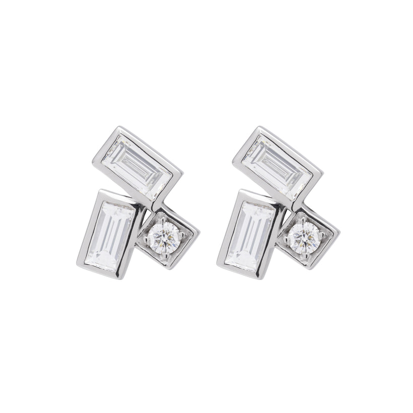 18CT DIAMOND GRETA STUD EARRINGS