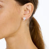 18CT DIAMOND & GREEN AMETHYST TRULLI DETACHABLE EARRINGS