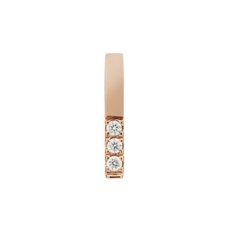SINGLE 18CT ROSE GOLD DIAMOND JUNO STUD EARRING