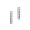 18CT WHITE GOLD DIAMOND HUDSON STUD EARRINGS