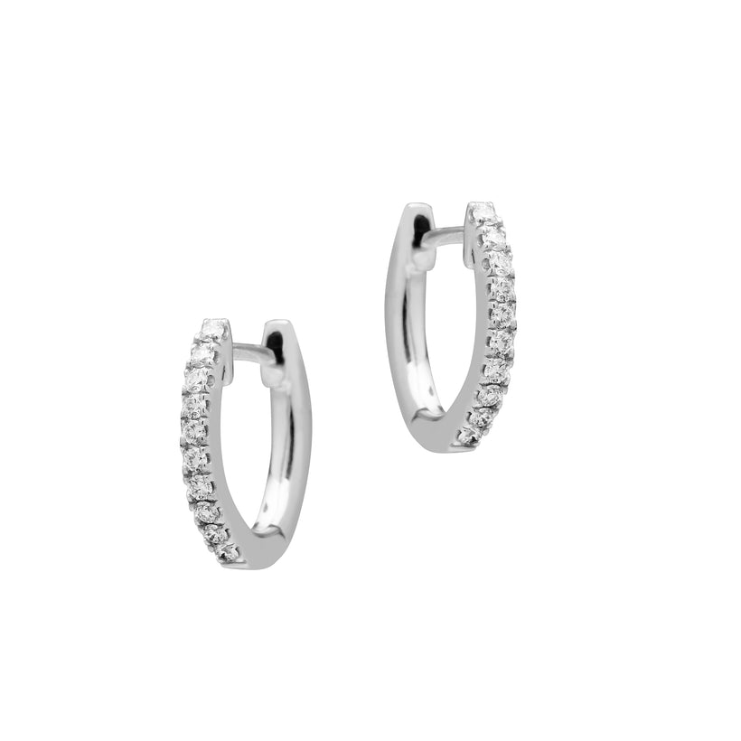 18CT WHITE GOLD DIAMOND BRIGGS EARRINGS