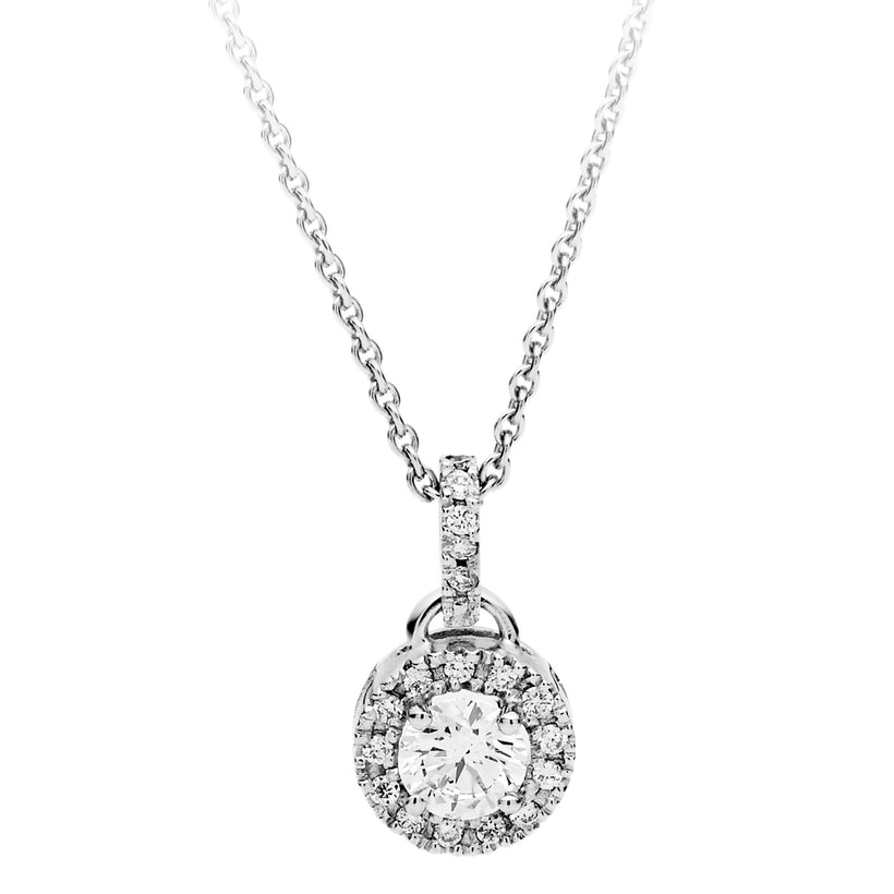 18CT DIAMOND ORBIT PENDANT