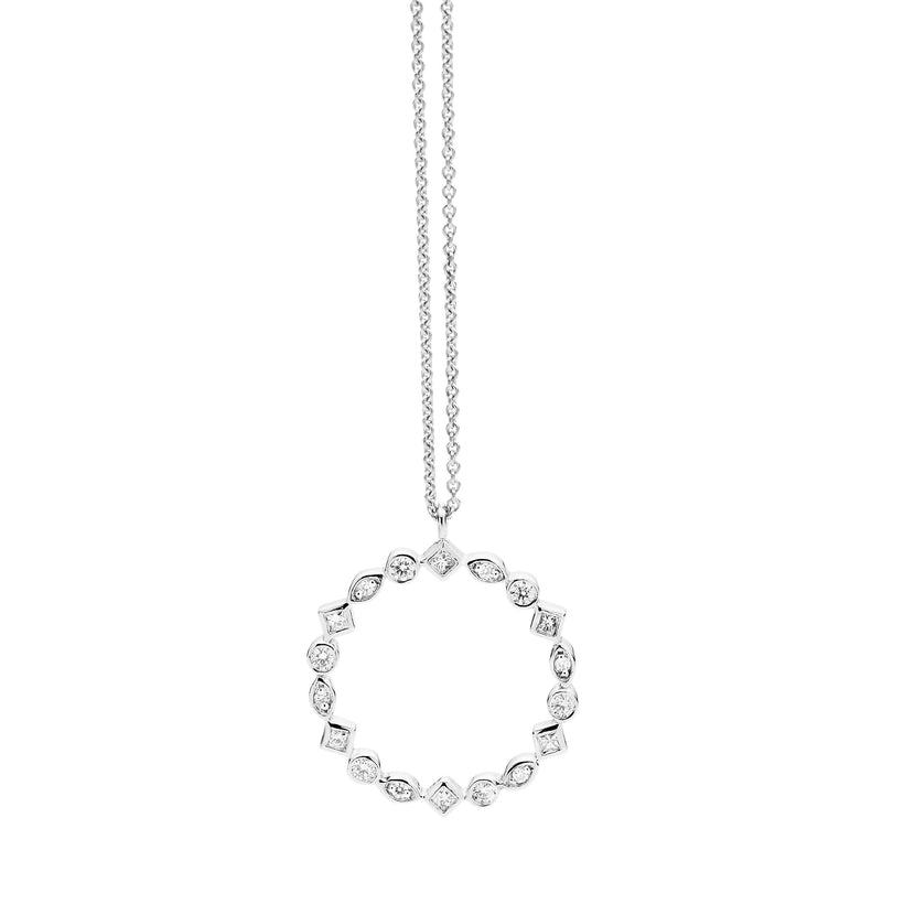 18CT DIAMOND CARNABY PENDANT