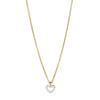 18CT YELLOW GOLD DIAMOND MINI HEART PENDANT