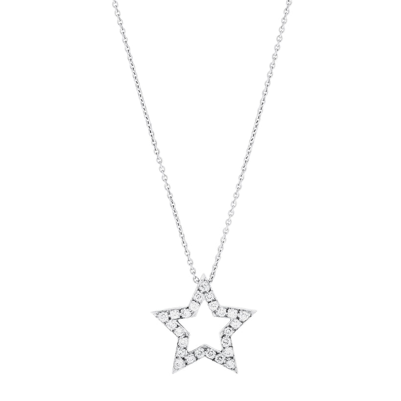 18CT DIAMOND MINI STAR PENDANT