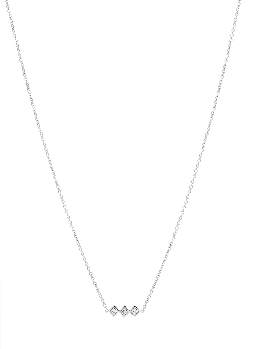 18CT DIAMOND TRULLI BAR PENDANT