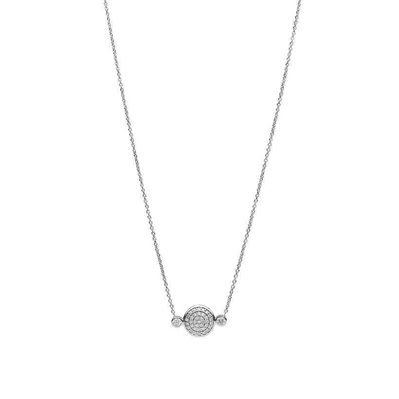 18CT WHITE GOLD DIAMOND COPPOLA PENDANT