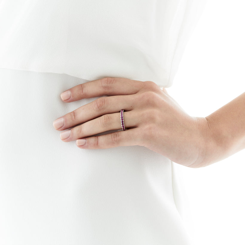 18CT RUBY PICCADILLY BAND