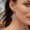18CT DIAMOND & TRILLIANT AQUAMARINE TILDA EARRINGS