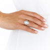 18CT DIAMOND CHEVRON RING