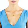 18CT HONEY QUARTZ & BLACK DIAMOND KAARINA PENDANT