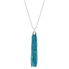 18CT LONDON BLUE TOPAZ & DIAMOND AMALFI PENDANT