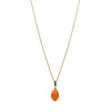18CT CORNELIAN & SAPPHIRE KEATON PENDANT