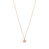 18CT ROSE GOLD PINK MORGANITE & DIAMOND BONNARD PENDANT
