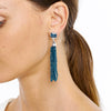 18CT LONDON BLUE TOPAZ & DIAMOND AMALFI EARRINGS